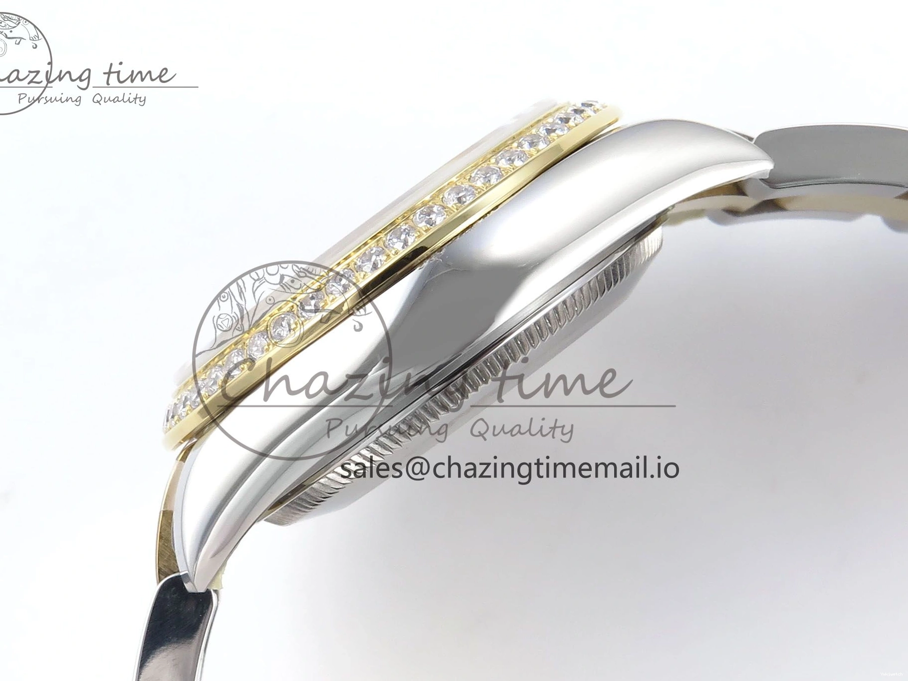 Diamonds Bezel ETA Oyster Best DateJust YG Edition Diamonds 904L 31 1:1 SS on Dial ARF 278383RBR Steel 2688 Bracelet YG 0518